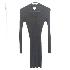 SWEATER DRESS with choker strap